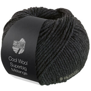 Lana Grossa COOL WOOL Superbig Mélange | 218-antrasitt melert