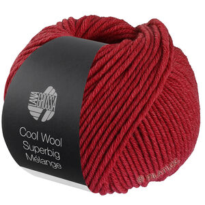 Lana Grossa COOL WOOL Superbig Mélange | 223-kirsebærrød melert