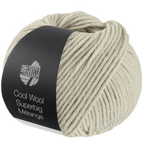 Lana Grossa COOL WOOL Superbig Mélange | 231-lys grå melert