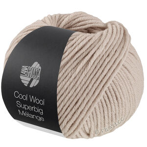 Lana Grossa COOL WOOL Superbig Mélange | 232-gråbeige melert