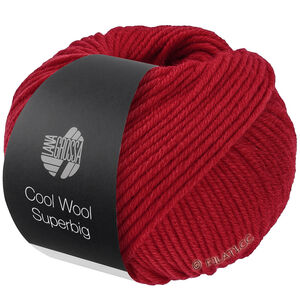 Lana Grossa COOL WOOL Superbig | 08-kirsebærrød