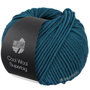 Lana Grossa COOL WOOL Superbig | 32-blåpetrol