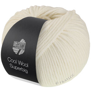 Lana Grossa COOL WOOL Superbig | 34-hvit