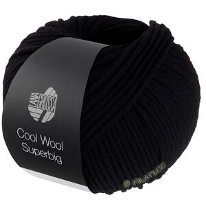 Lana Grossa COOL WOOL Superbig | 43-svart