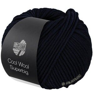 Lana Grossa COOL WOOL Superbig | 44-nattblå