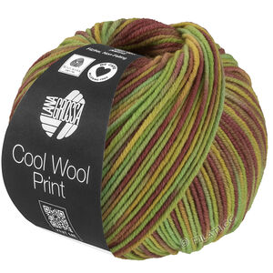 Lana Grossa COOL WOOL  Print | 839-pistasj/lys grønn/sennep/mauve