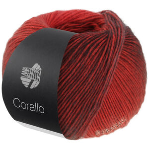 Lana Grossa CORALLO 100g | 05-rød/grårød/svartrød