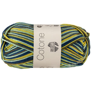 Lana Grossa COTONE  Print/Spray/Mouliné | 360-resedagrønn/mørk petrol/lys oliven/mørk oliven