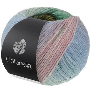 Lana Grossa COTONELLA | 16-opalgrønn/mynte/himmelblå/sart lilla/rosa/mørk grønn/gressgrønn/gulgrønn/lys oliven/mørk oliven