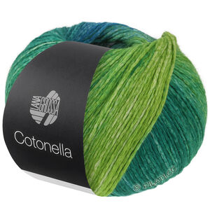 Lana Grossa COTONELLA | 17-petrol/rødfiolett/fuksia/grålilla/myntegrønn/bjørnebær/bringebær/mørk blå/middelsblå/gulgrønn/gressgrønn