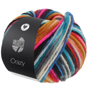 Lana Grossa CRAZY | 04-pink/mørk fiolett/lys blå/blå/rav/antrasitt