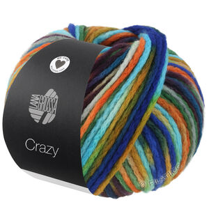 Lana Grossa CRAZY | 10-turkis/oransje/sennep/royal