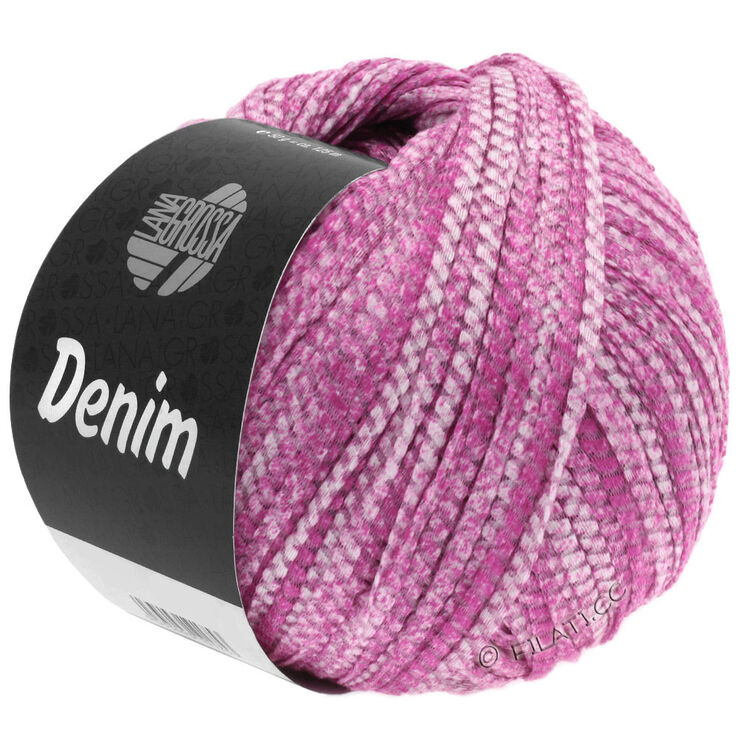 Lana Grossa DENIM | 01-pink/hvit