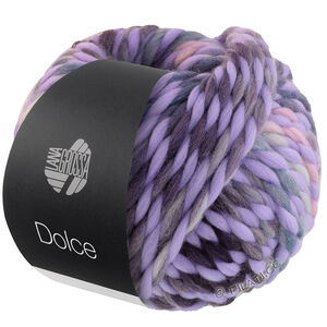 Lana Grossa DOLCE | 07-lilla/syrinrosa/aubergine/blågrå