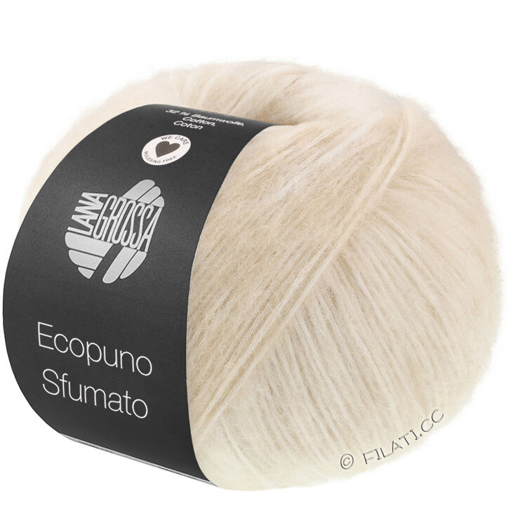 Lana Grossa ECOPUNO Sfumato | 701-råhvit/beige
