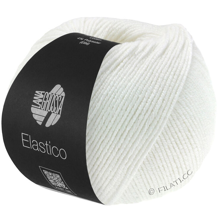 Lana Grossa ELASTICO | 001-hvit