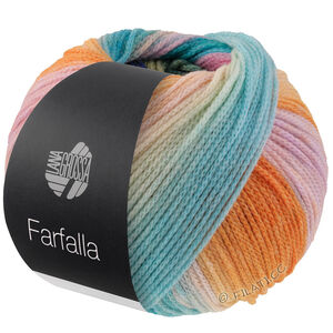 Lana Grossa FARFALLA | 07-turkis/sitrusgul/pink/syrin/lilla/gammelrosa/grågrønn/myk grønn/mørk grønn/oransje
