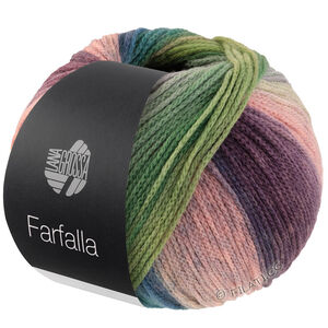 Lana Grossa FARFALLA | 08-sart rosa/rosa/grå/grønnbeige/lys grønn/middelsgrønn/mørk grønn/petrol/rosentre/gråfiolett