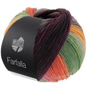 Lana Grossa FARFALLA | 09-oransje/mynte/grå/grønn/mørk grønn/svartgrønn/rust/fuksia/bjørnebær/gråblå