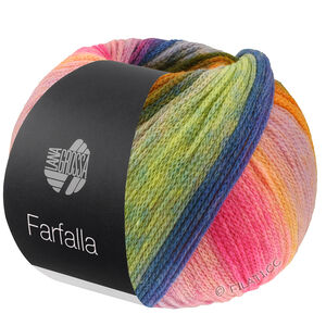 Lana Grossa FARFALLA | 11-oransje/beige/lilla/laks/pink/fiolett/marine/gulgrønn/gul/turkis