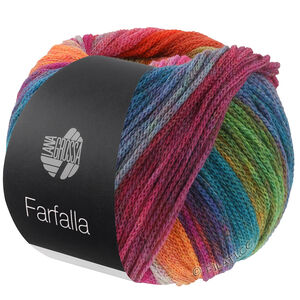 Lana Grossa FARFALLA | 12-mørk blå/turkis/grå/mørk grønn/grønn/oransje/korall/fuksia/bordeaux/lys grønn/laks