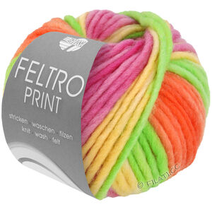Lana Grossa FELTRO Print | 1305-gulgrønn/oransje/pink/narsissgul