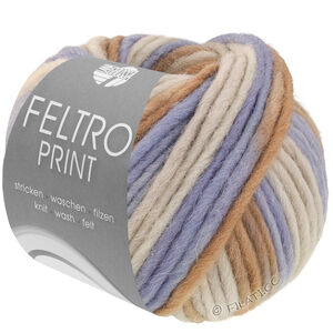 Lana Grossa FELTRO Print | 1314-lys grå/taupe/fiolblå/beige