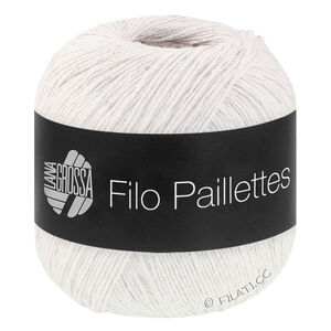 Lana Grossa FILO PAILLETTES | 01-hvit