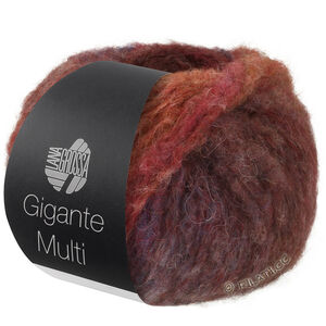 Lana Grossa GIGANTE MULTI | 103-vinrød/rødbrun/grårød/aubergine/kaki/gråbrun