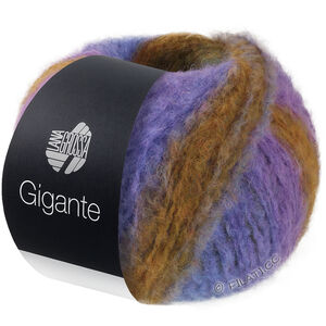 Lana Grossa GIGANTE | 14-fiolett/fiolblå/mosegrønn/kaki/oker