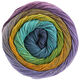 Lana Grossa GOMITOLO ALOHA | 303-oker/bjørnebær/umbra/aubergine/jade/turkis/grønn