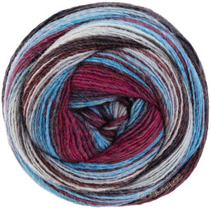 Lana Grossa GOMITOLO ARTE | 1016-gråblå/jeans/vinrød/grårød/aubergine
