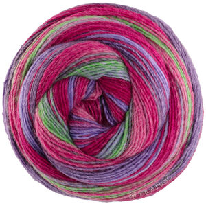 Lana Grossa GOMITOLO ARTE | 1022-grå/lilla/pink/fuksia/grønn/plomme/cyklamen