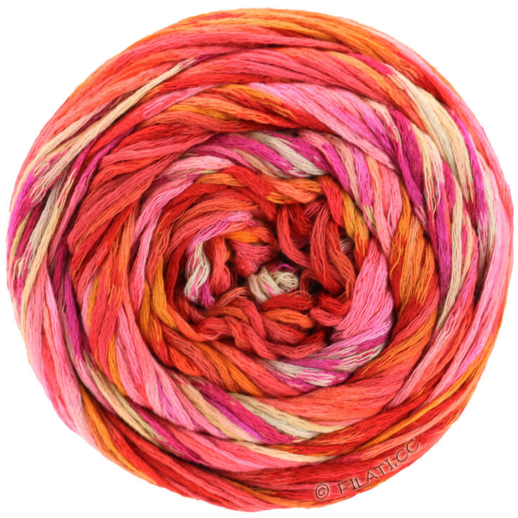 Lana Grossa GOMITOLO SELEZIONE 3 | 3001-rød/pink/rosa/oker/cognac/lys grå