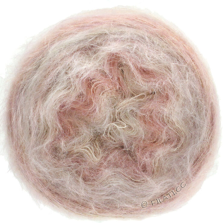 Lana Grossa GOMITOLO SILKHAIR | 201-rosa/beige melert