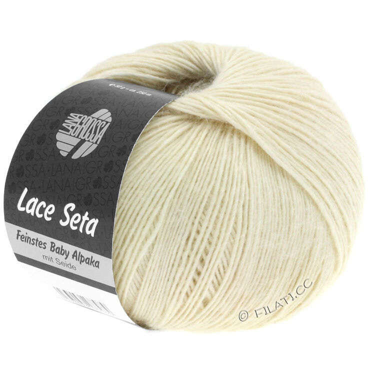 Lana Grossa LACE SETA | 01-råhvit