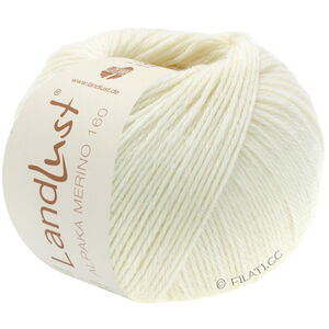 Lana Grossa LANDLUST Alpaka Merino 160 | 401-råhvit