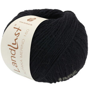 Lana Grossa LANDLUST Alpaka Merino 160 | 410-svart