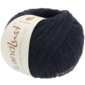 Lana Grossa LANDLUST Alpaka Merino 160 | 412-svartblå