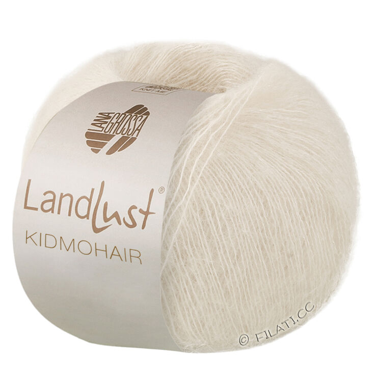 Lana Grossa LANDLUST KIDMOHAIR | 01-ullhvit