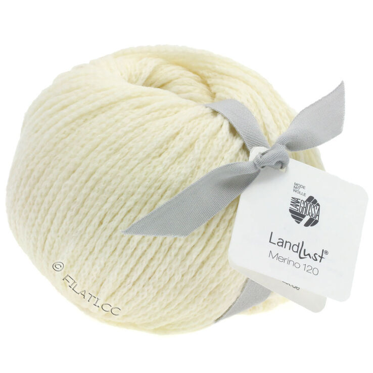 Lana Grossa LANDLUST MERINO 120 | 101-råhvit