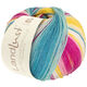 Lana Grossa LANDLUST DIE SOCKENWOLLE 150g 6-Ply | 911-fuksia/bringebær/gul/ecru/jade