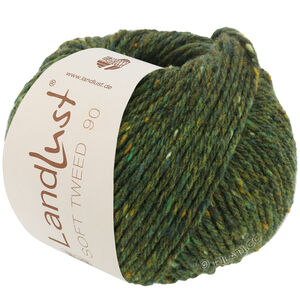 Lana Grossa LANDLUST Soft Tweed 90 | 07-mørk grønn melert