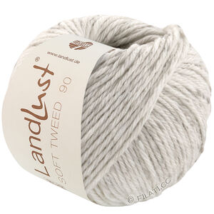 Lana Grossa LANDLUST Soft Tweed 90 | 25-sølvgrå melert