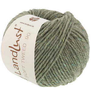 Lana Grossa LANDLUST Soft Tweed 90 | 35-salviagrønn melert