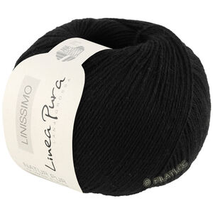 Lana Grossa LINISSIMO (Linea Pura) | 14-svart
