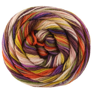 Lana Grossa MEILENWEIT 6-FACH 150g Cascata | 9747-kanelbrun/fiolett/mørk oransje/lys beige/limett/pistasj/oliven