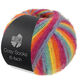 Lana Grossa MEILENWEIT 6-FACH 150g Cosy Socks Multi Stripes | 2201-røykblå/turkis/gul/oransje/fuksia