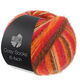 Lana Grossa MEILENWEIT 6-FACH 150g Cosy Socks Multi Stripes | 2204-fuksia/oransjerød/mokka/lakserosa/rød