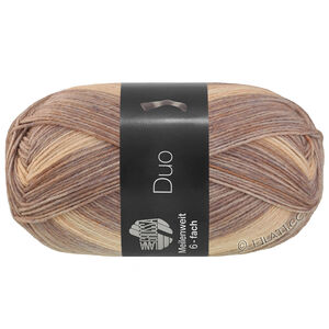 Lana Grossa MEILENWEIT 6-FACH 150g Duo | 9726-grålilla/lys beige